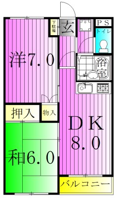マンション鈴音 間取り図