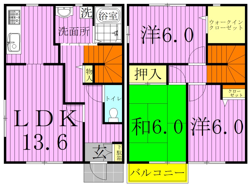 YMハウス  間取り図