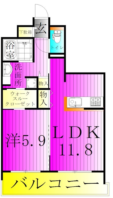 Vesta（ウェスタ） 702号室 間取り