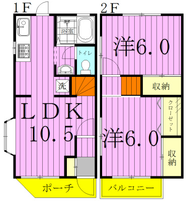 サンブリランテ 101号室 間取り