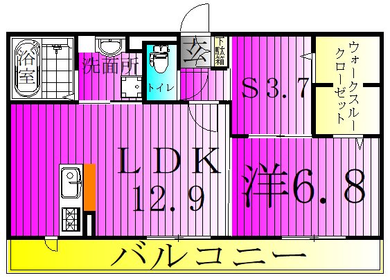 エスポワールＥ 302号室 間取り