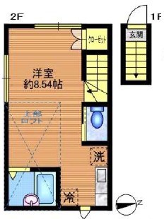 JTテラスハウス五反野 間取り図