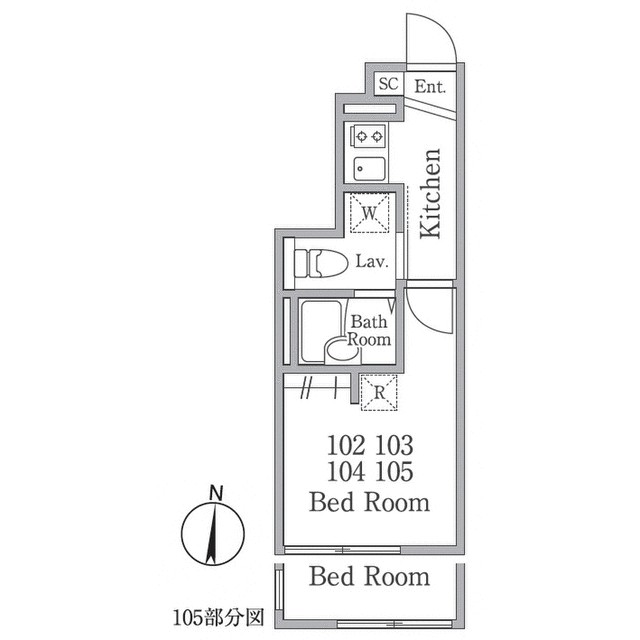 Reberty亀有 間取り図