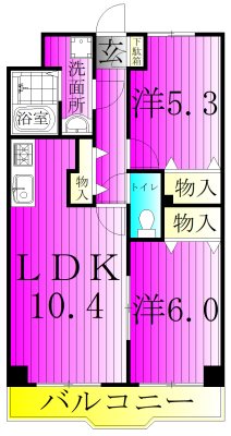 Virtud Orgullo～ヴィルトゥーオルグージョ～ 308号室 間取り