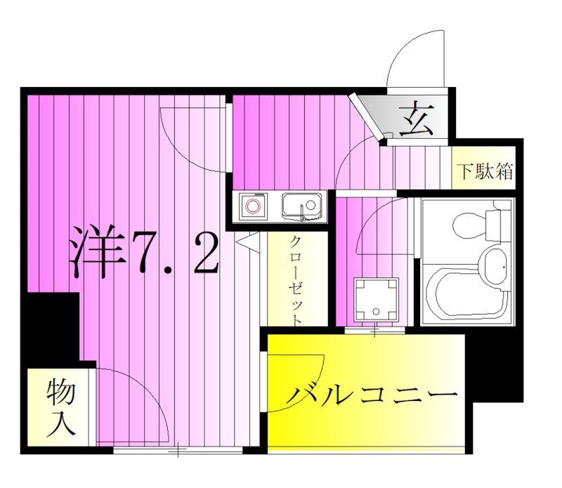 ライオンズマンション北千住第５ 間取り図