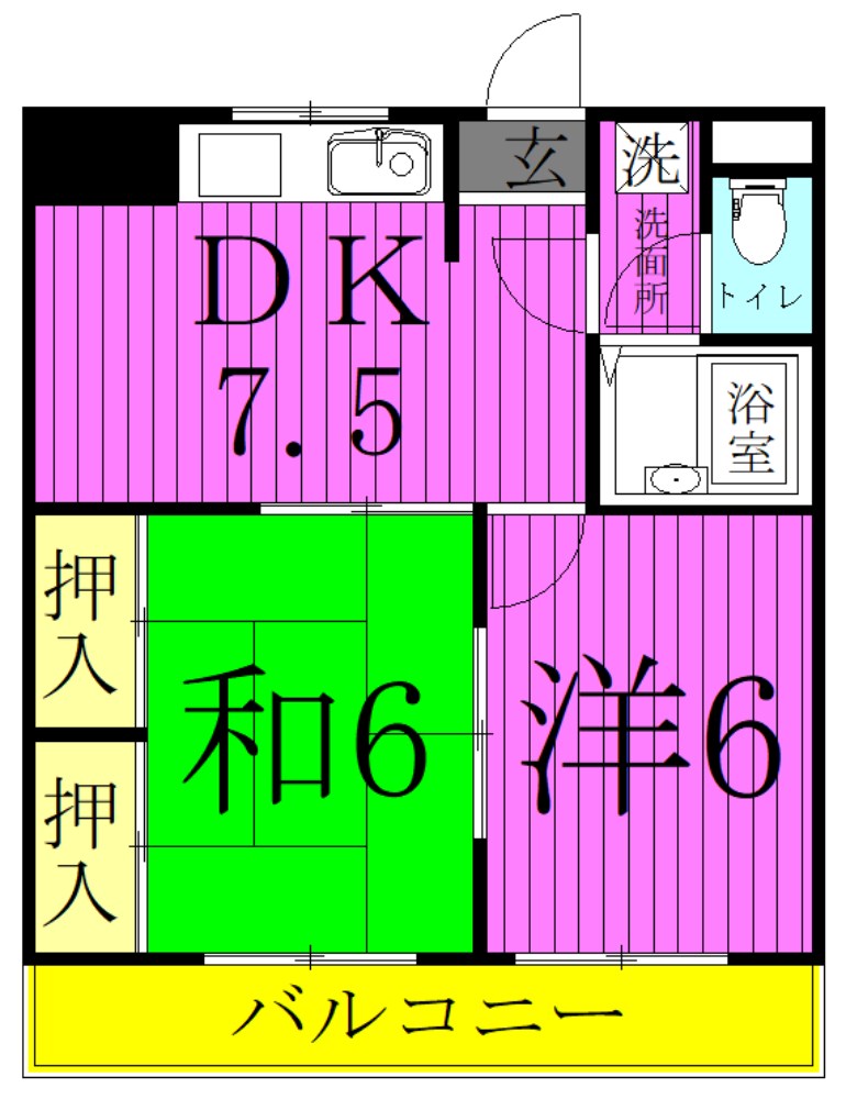 グランレッド1 間取り図