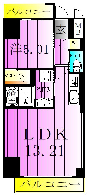 プレジオ西新井 間取り図