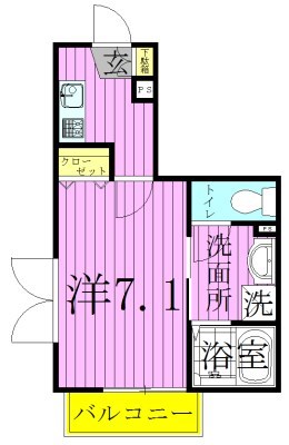 メゾン・ド・ソレイユ千住北 間取り図