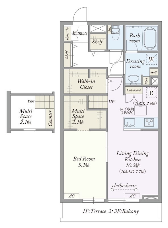 My Style vintage 南流山Ⅰ 間取り