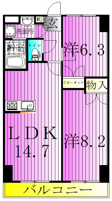 高砂桜㐂 間取り図
