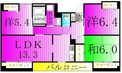 Noblesse kitakogane～ノブレス北小金～ 間取り