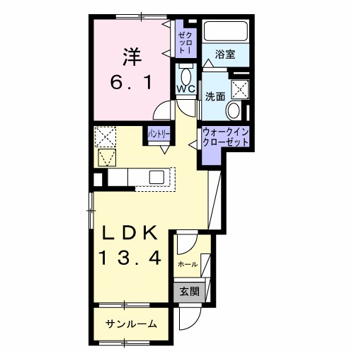 レスポワール　B 間取り
