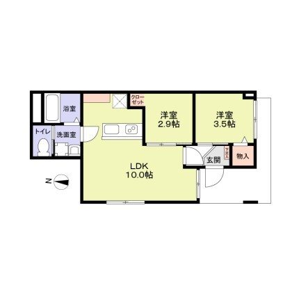 リザーブ北綾瀬 間取り図