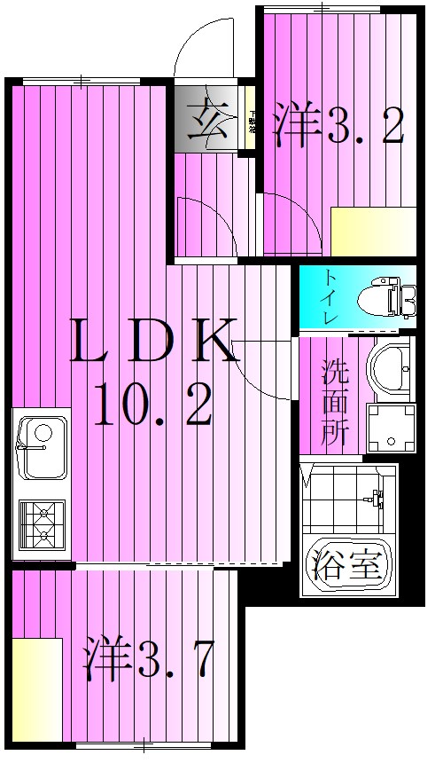 リザーブ北綾瀬 間取り図