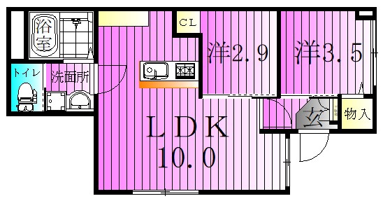 リザーブ北綾瀬 間取り図