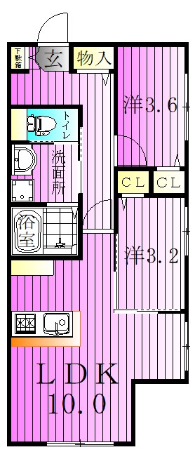 リザーブ北綾瀬 間取り図
