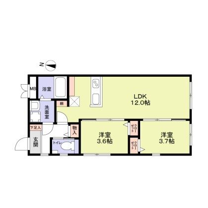 リザーブ北綾瀬 間取り図
