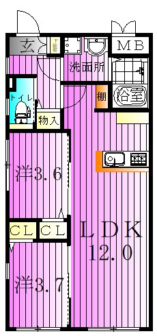 リザーブ北綾瀬 間取り図