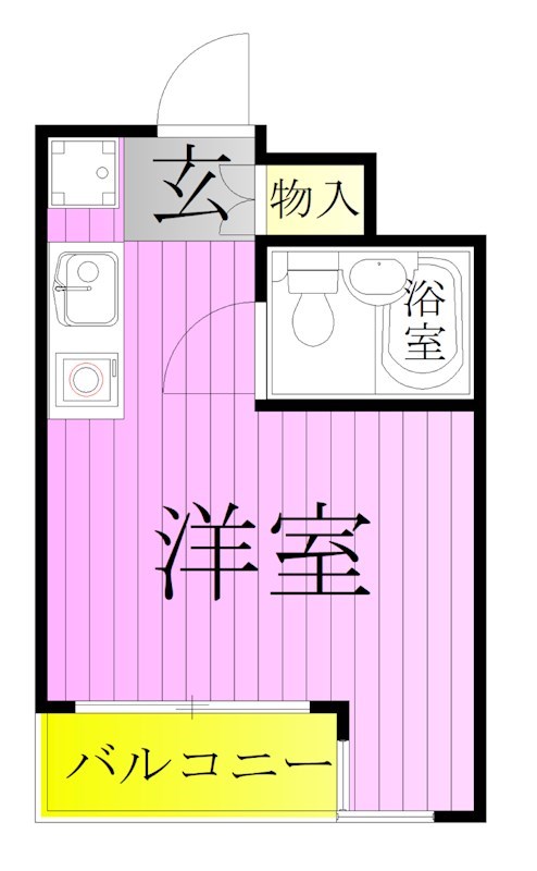 ニコーハイム北千住 間取り図