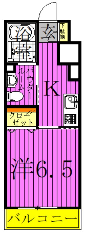 メディカルガーデン谷塚Ｂ 間取り図