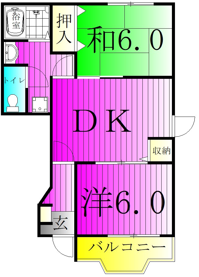 ニュープレーンヒルズC 間取り