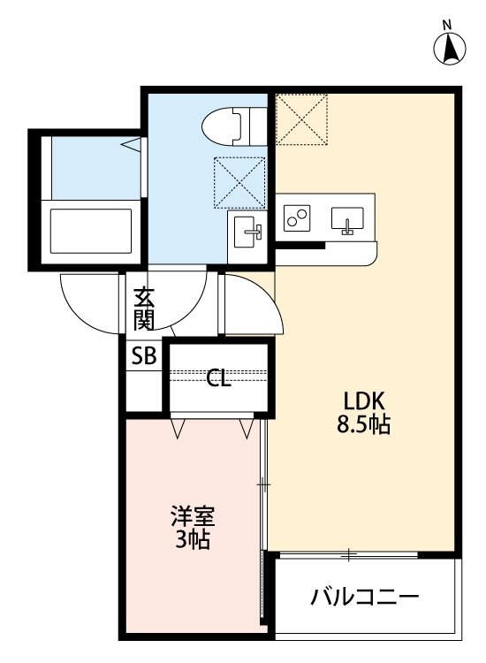NKクレール南流山 301号室 間取り