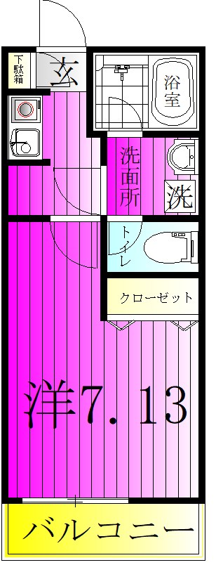 センターパーク馬橋Ⅲ 301号室 間取り