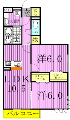 セサミ花畑 間取り図