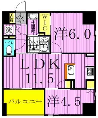 ザ・レジデンス三ノ輪 間取り図
