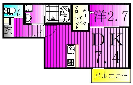 KEIAI　RESIDENCE　五香Ⅱ 201号室 間取り
