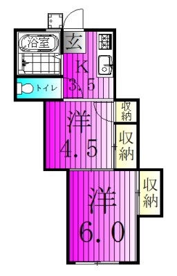 相模台ハイツ 102号室 間取り