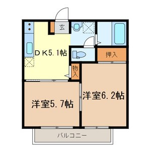 ルミエール・ナガイ 間取り図