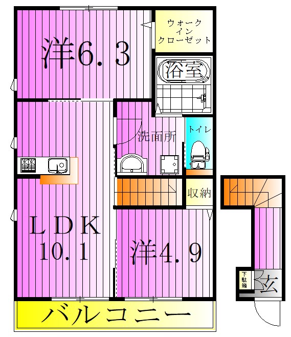 仮称　ASTER 間取り図