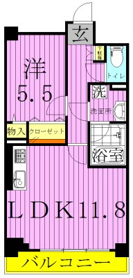 Ｇｒａｎ　Ａｖａｉｌ扇 間取り図
