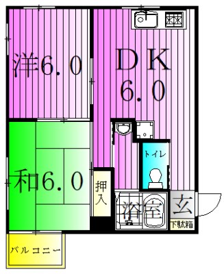 フィールズマンション２  間取り図