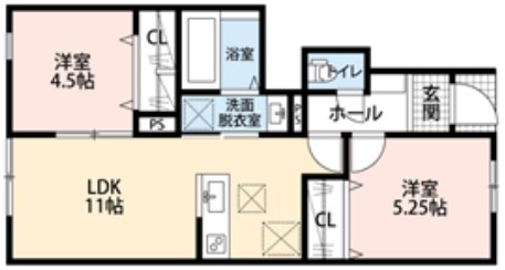 リーブルファイン足立神明 間取り図