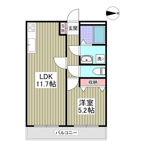 第六竹石マンション 間取り図