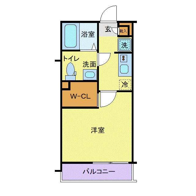 202号室 間取り