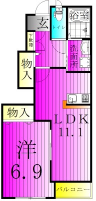 レンミッキ～lemmikki～ 101号室 間取り