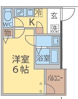 Crecia松戸 103号室 間取り