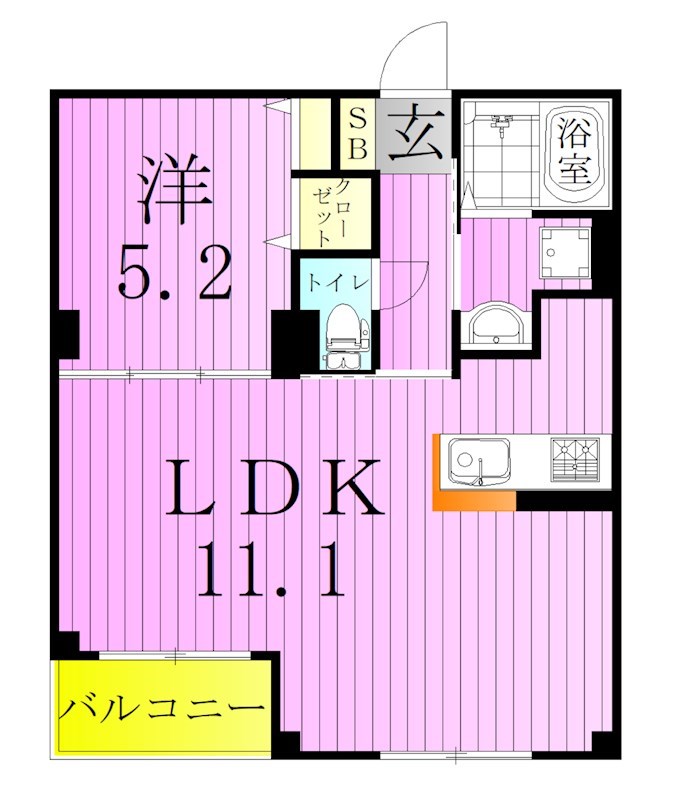ラシーネ扇　アイリス 間取り図