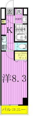 釜鳴マンション 間取り図