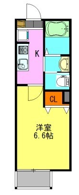 仮称)松戸市和名ヶ谷共同住宅 201号室 間取り