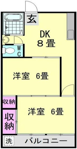 栄マンション 304号室 間取り