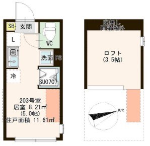ハーモニーヒルズ北千住 間取り図