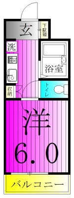 フローレンスビレッジⅢ 412号室 間取り