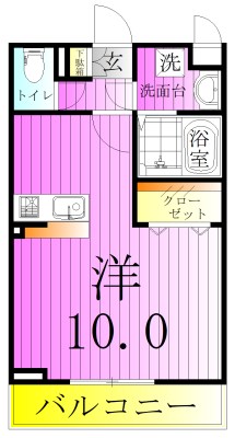 リバーパークK 間取り図