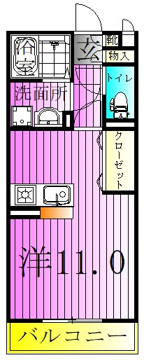 ルフラン 間取り図