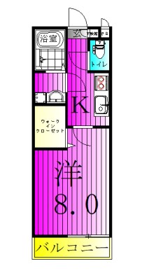 リブリ・旭町 102号室 間取り