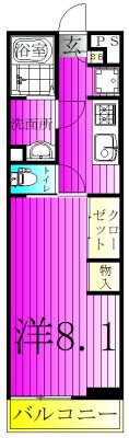 リブリ・サンモール柏 305号室 間取り